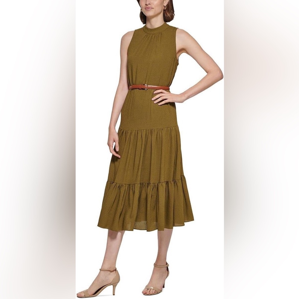 Tommy Hilfiger Olive Midi Dress